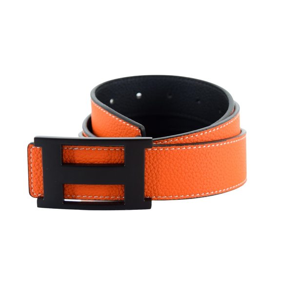 Casual Dress Belt With Buckle And Reversible Strap (sunkist-black, Adjustable😋